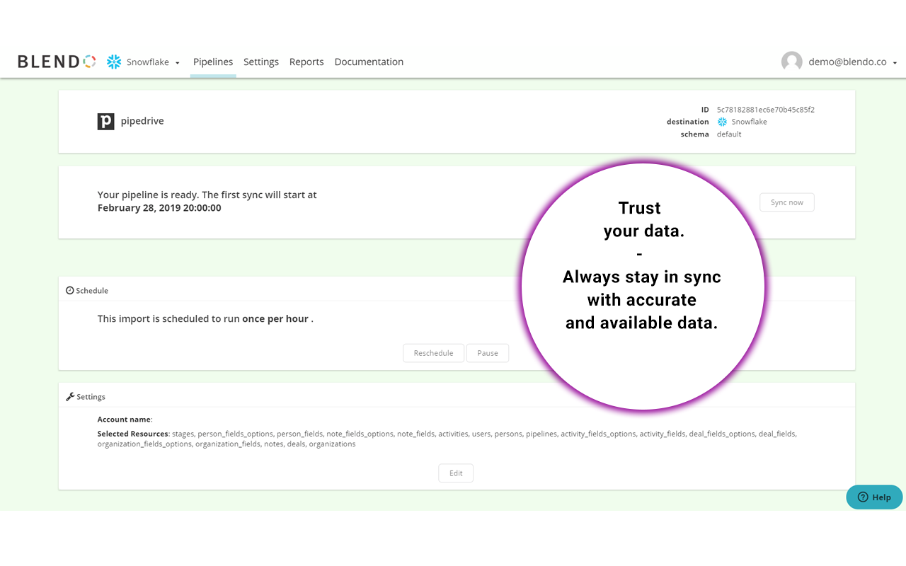 Blendo App Blendo Integration Pipedrive Marketplace