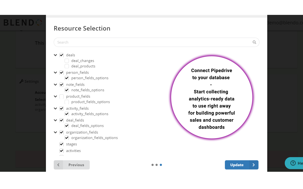Blendo App Blendo Integration Pipedrive Marketplace