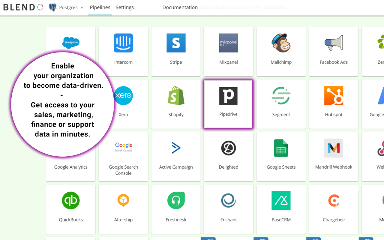 Blendo App Blendo Integration Pipedrive Marketplace